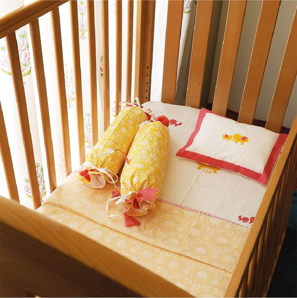 Cot Bedding Set- Baby Elle-Pink