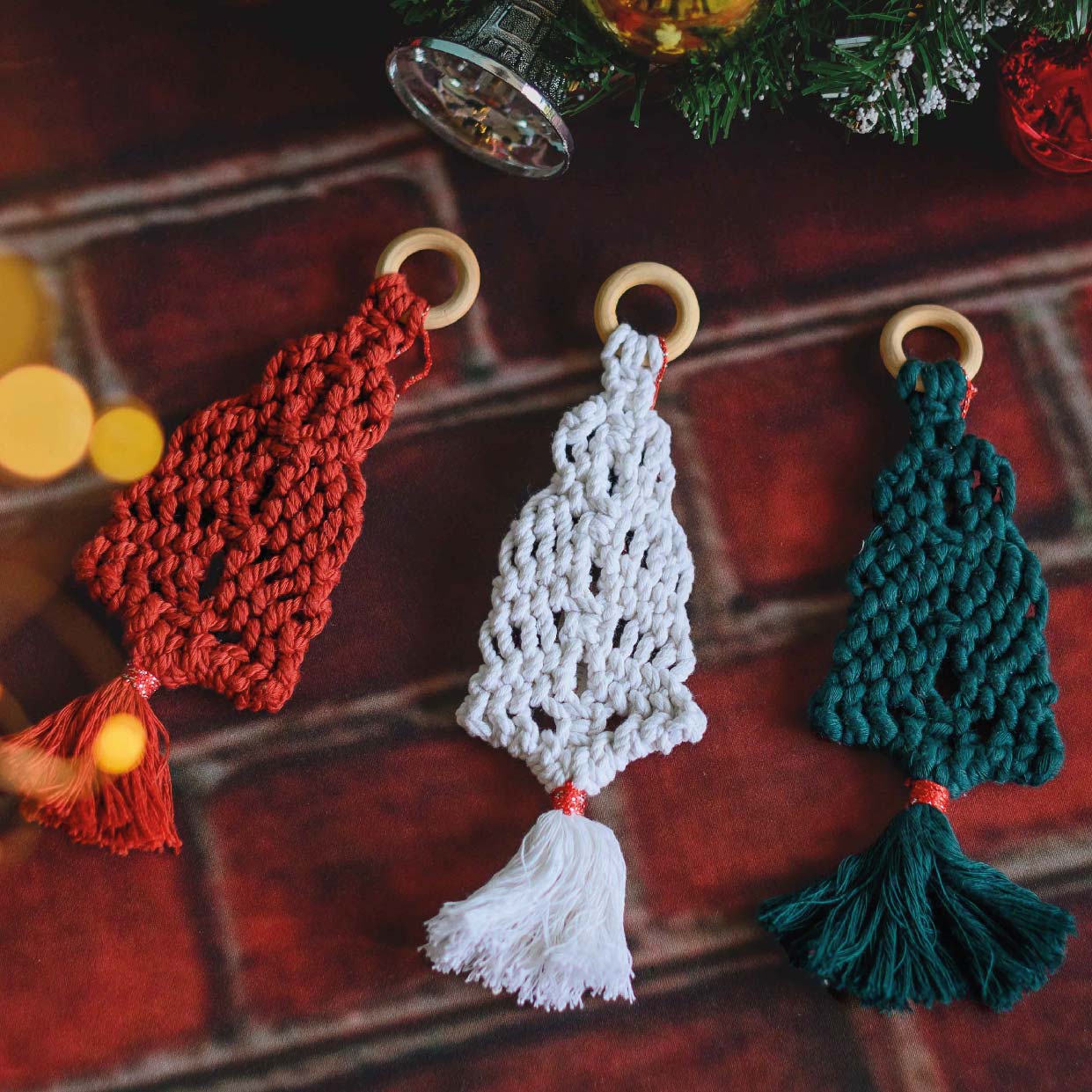 Christmas Ornament - Macrame Tree