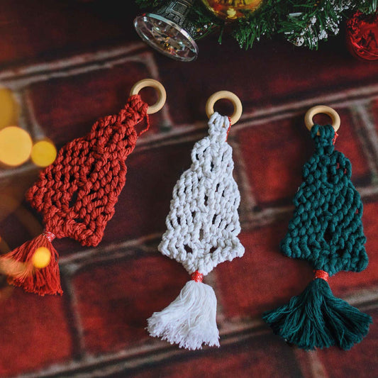 Christmas Ornament - Macrame Tree