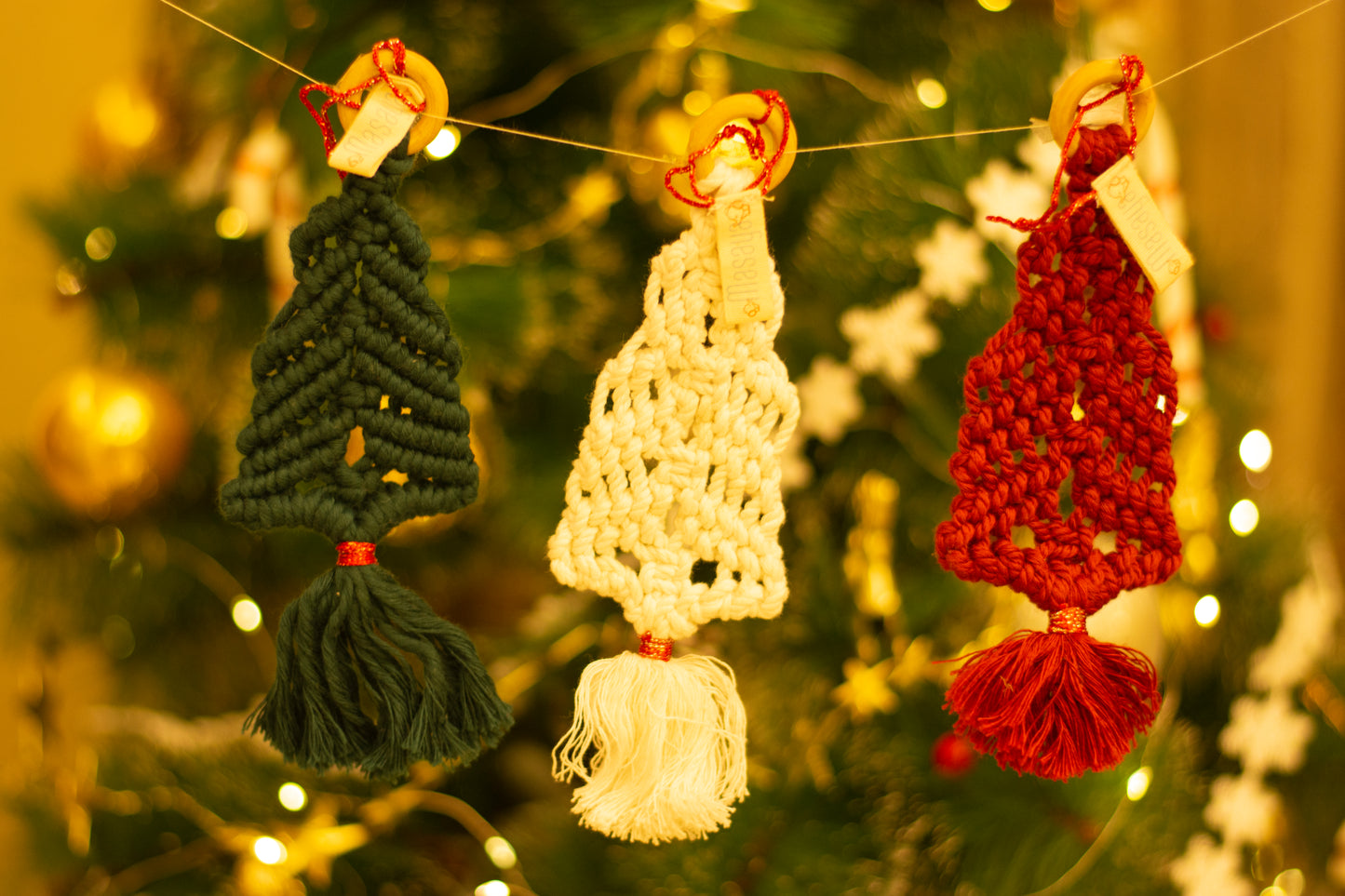 Christmas Ornament - Macrame Tree