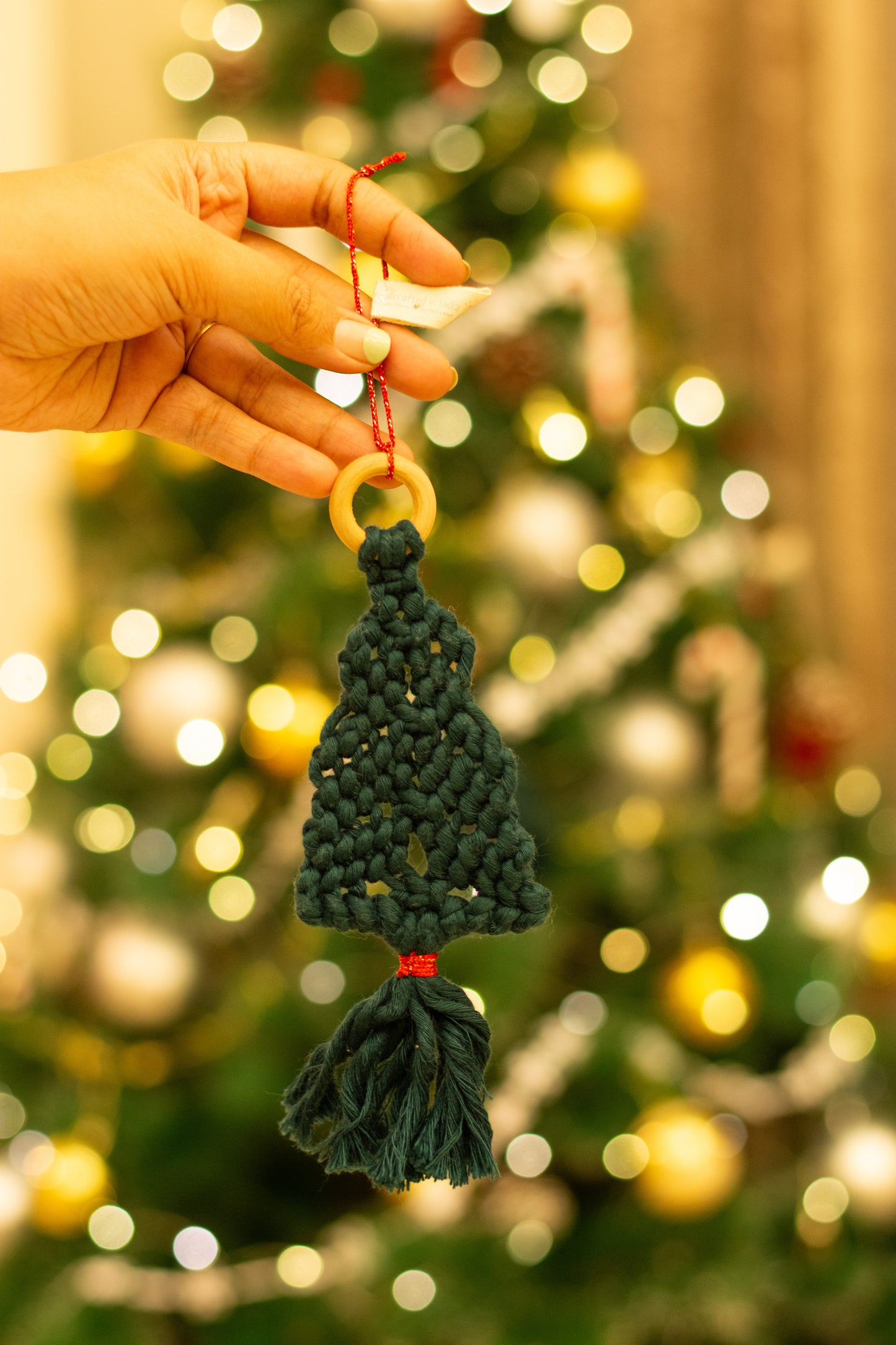 Christmas Ornament - Macrame Tree