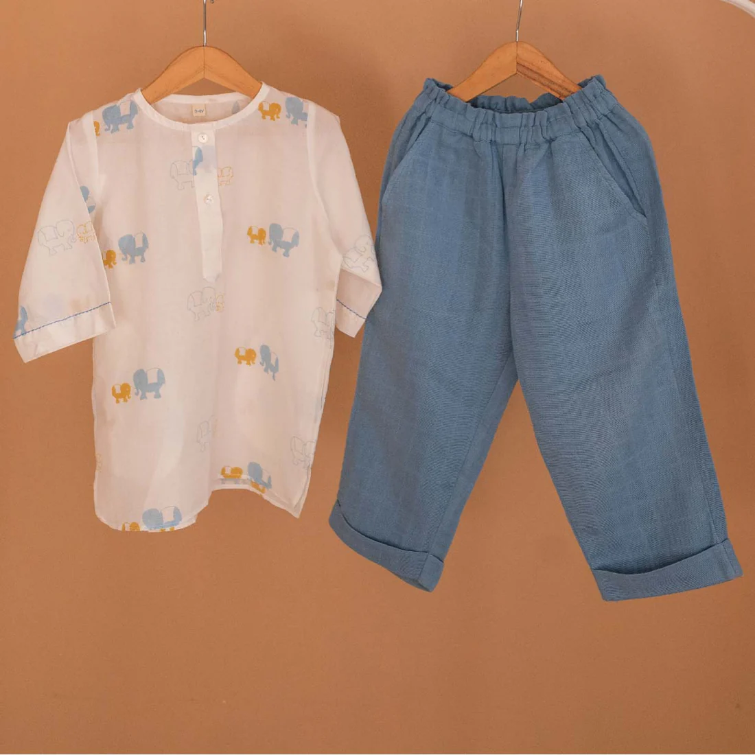 Kids, Linen Pants - Elle Blue