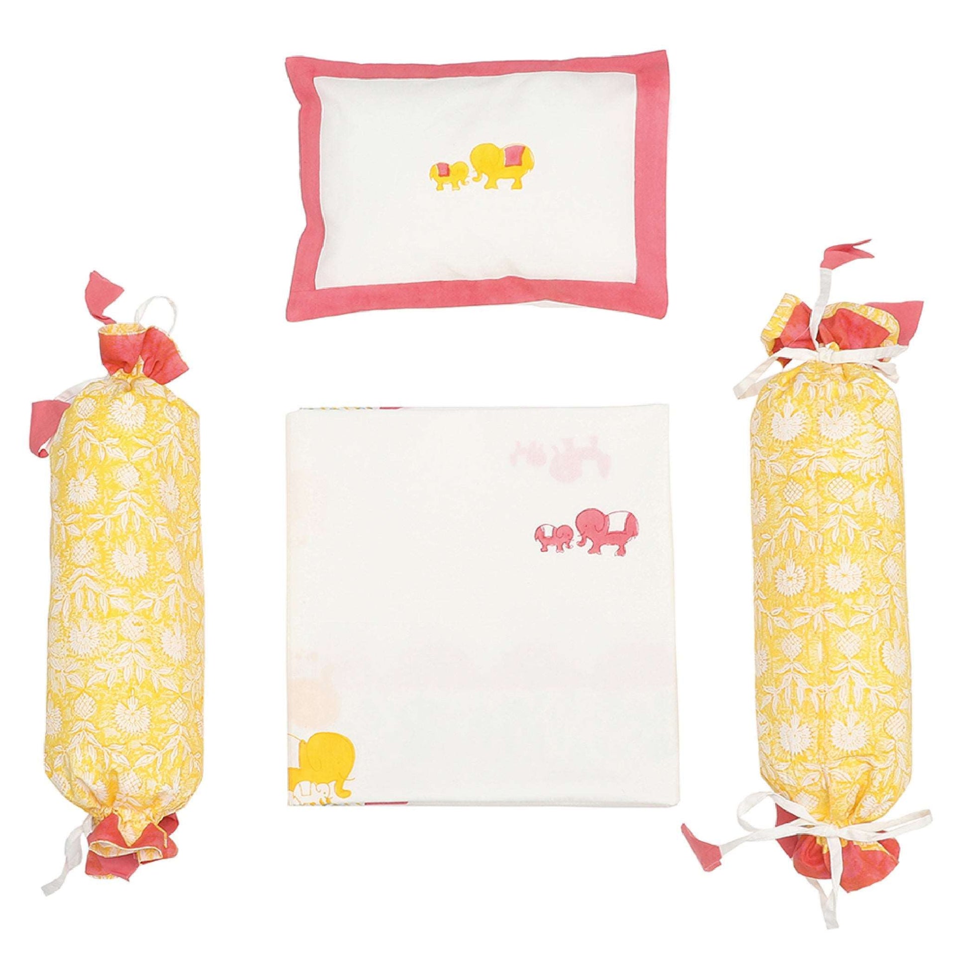 Cot Bedding Set- Baby Elle-Pink