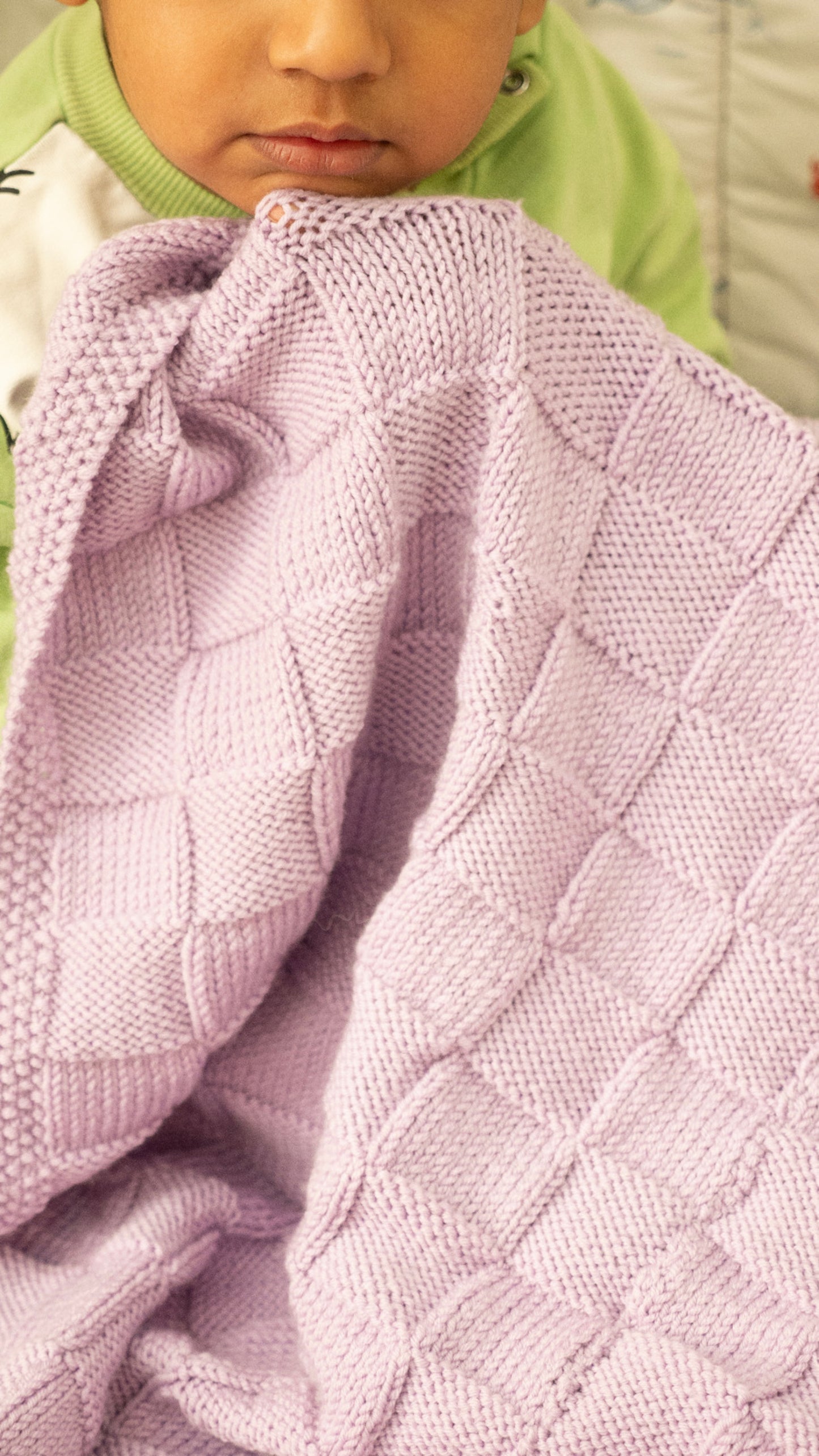 Merino Wool Blanket - Purple