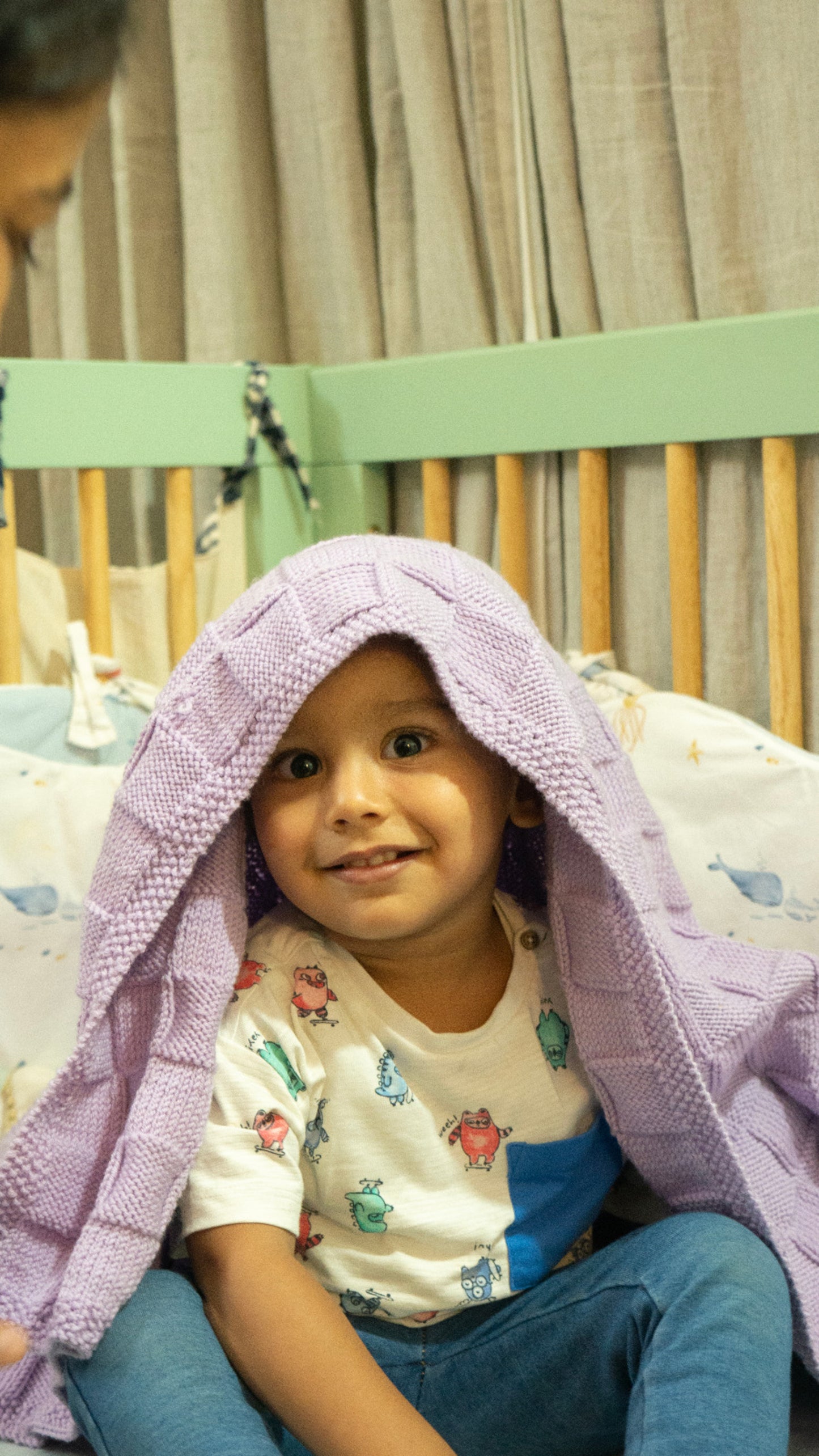 Merino Wool Blanket - Purple