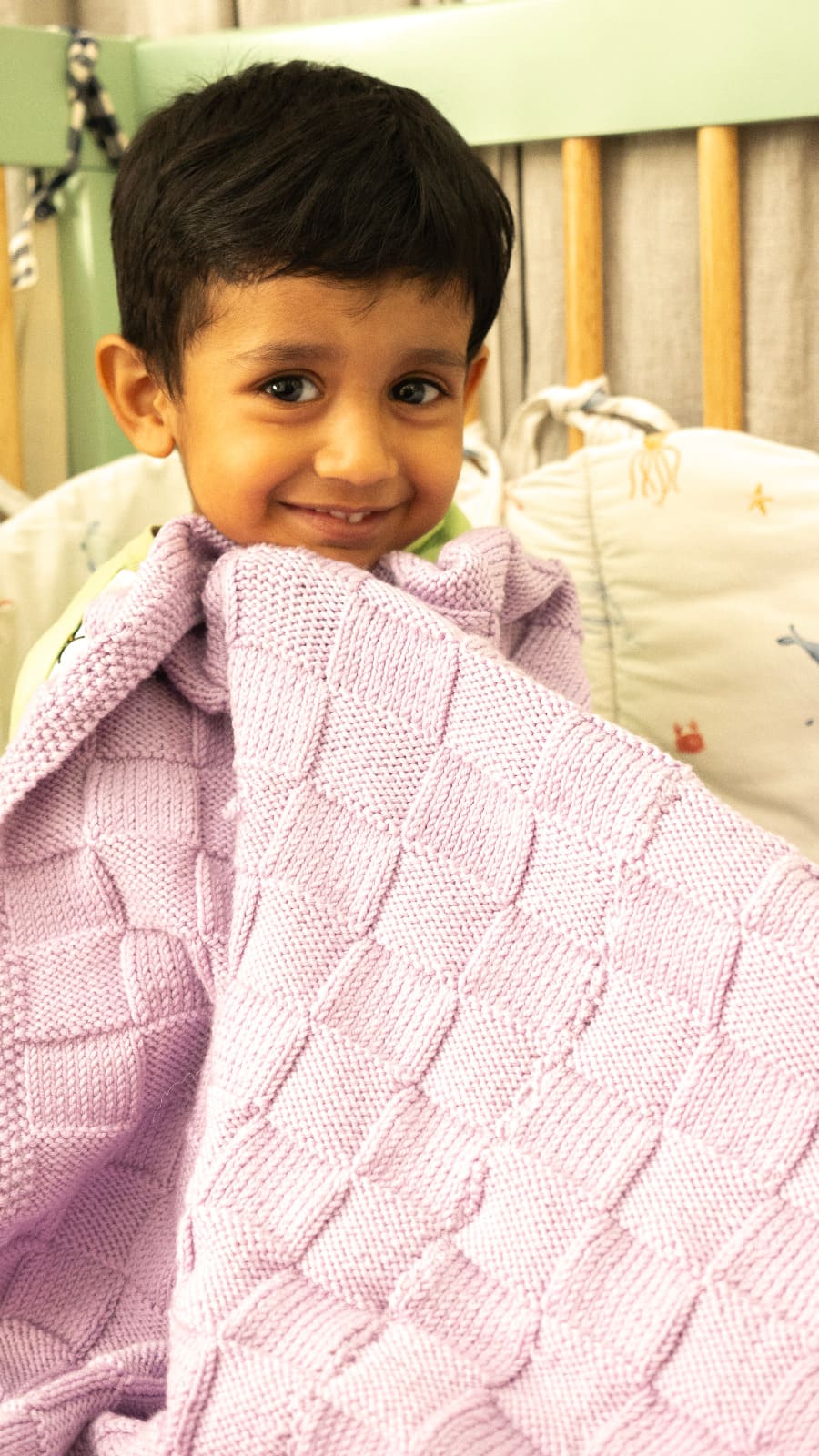 Merino Wool Blanket - Pink