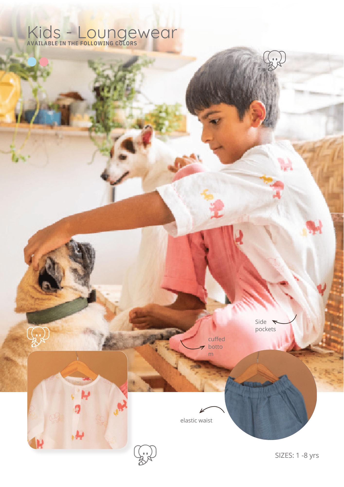 Loungewear, Kids - Elle Pink