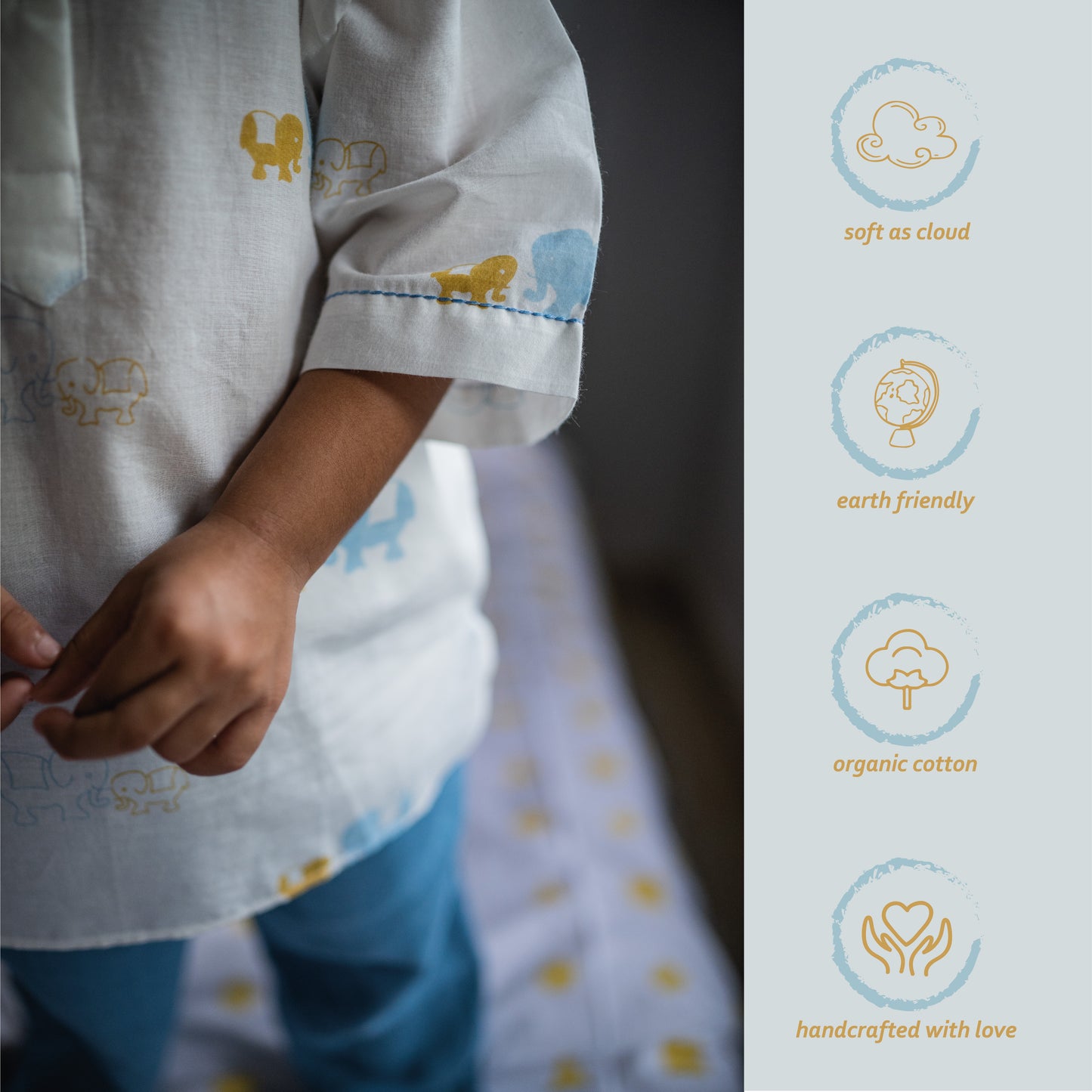 Kids, Linen Pants - Elle Blue