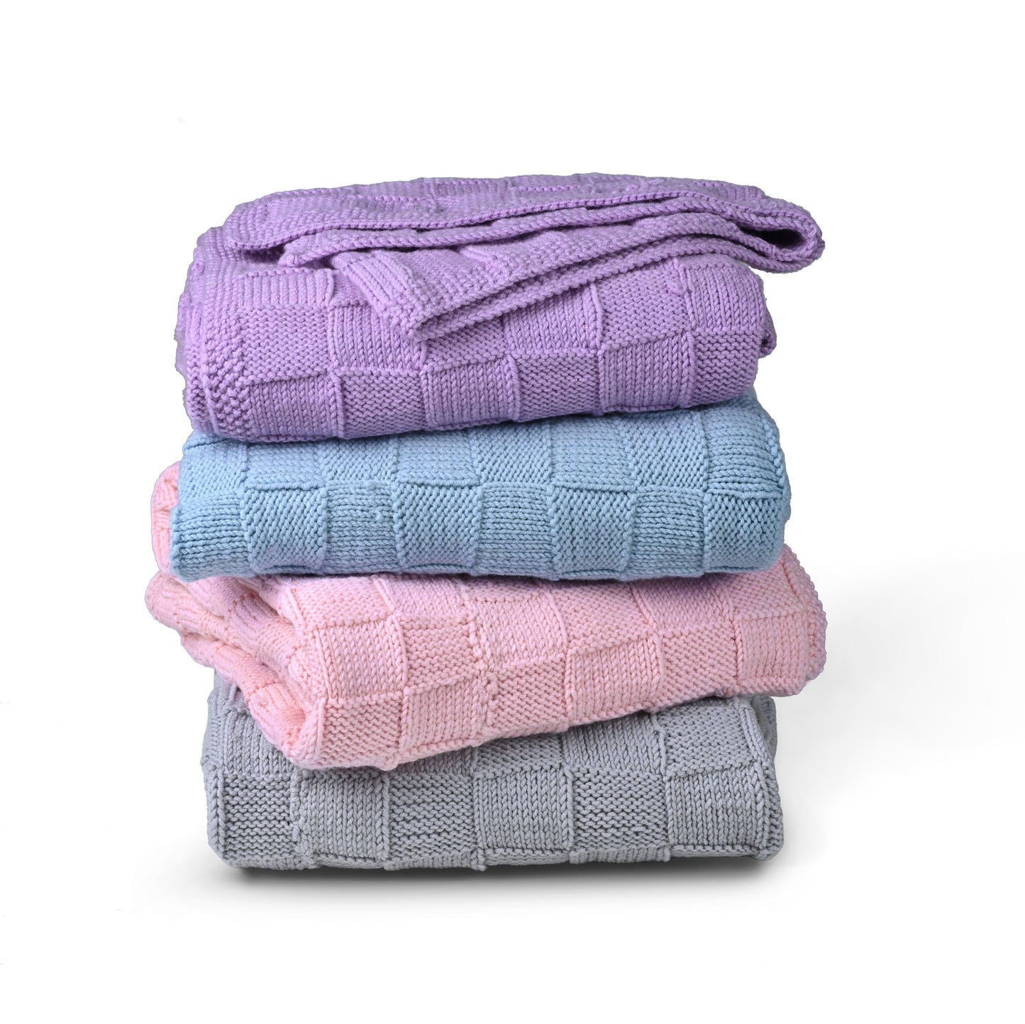 Merino Wool Blanket - Blue