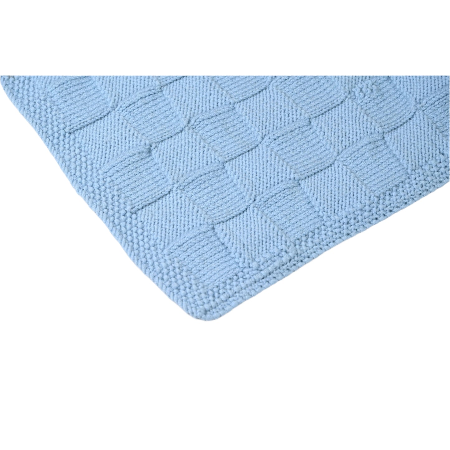 Merino Wool Blanket - Blue
