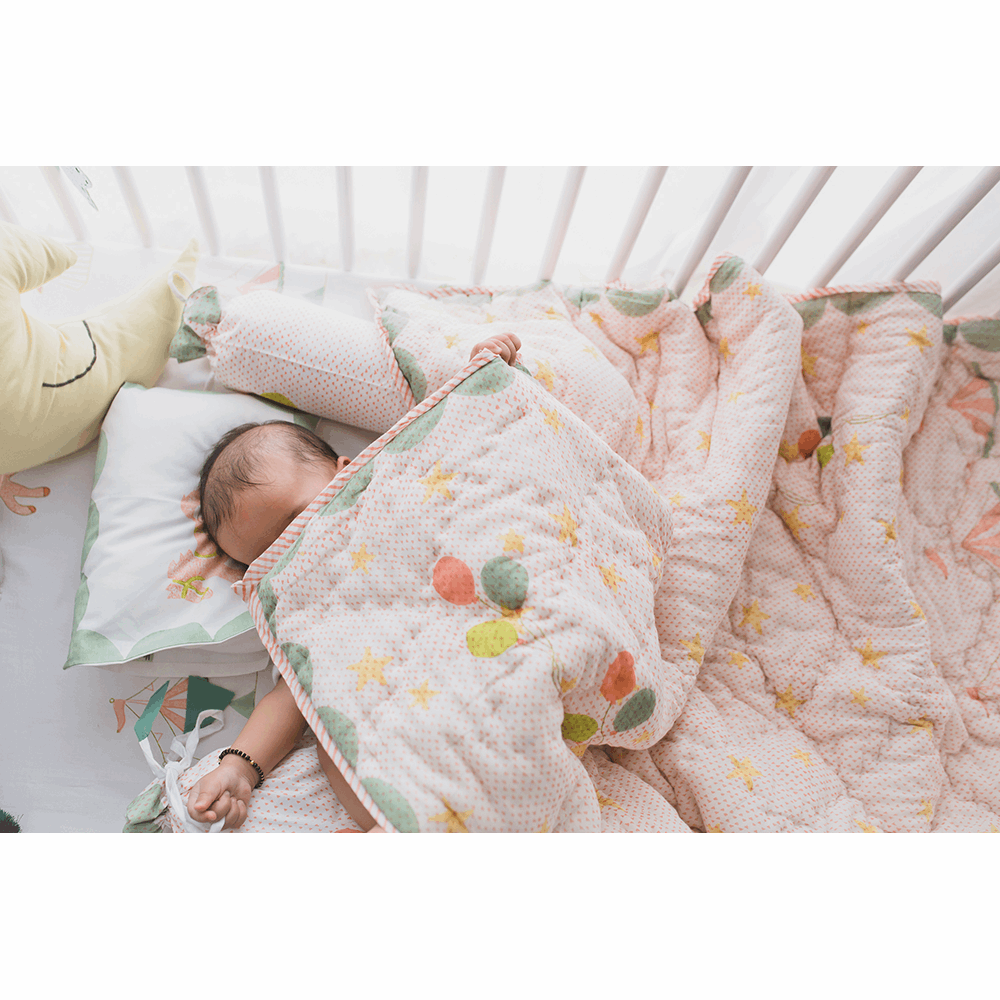 Quilt- I am going to the circus - Peach