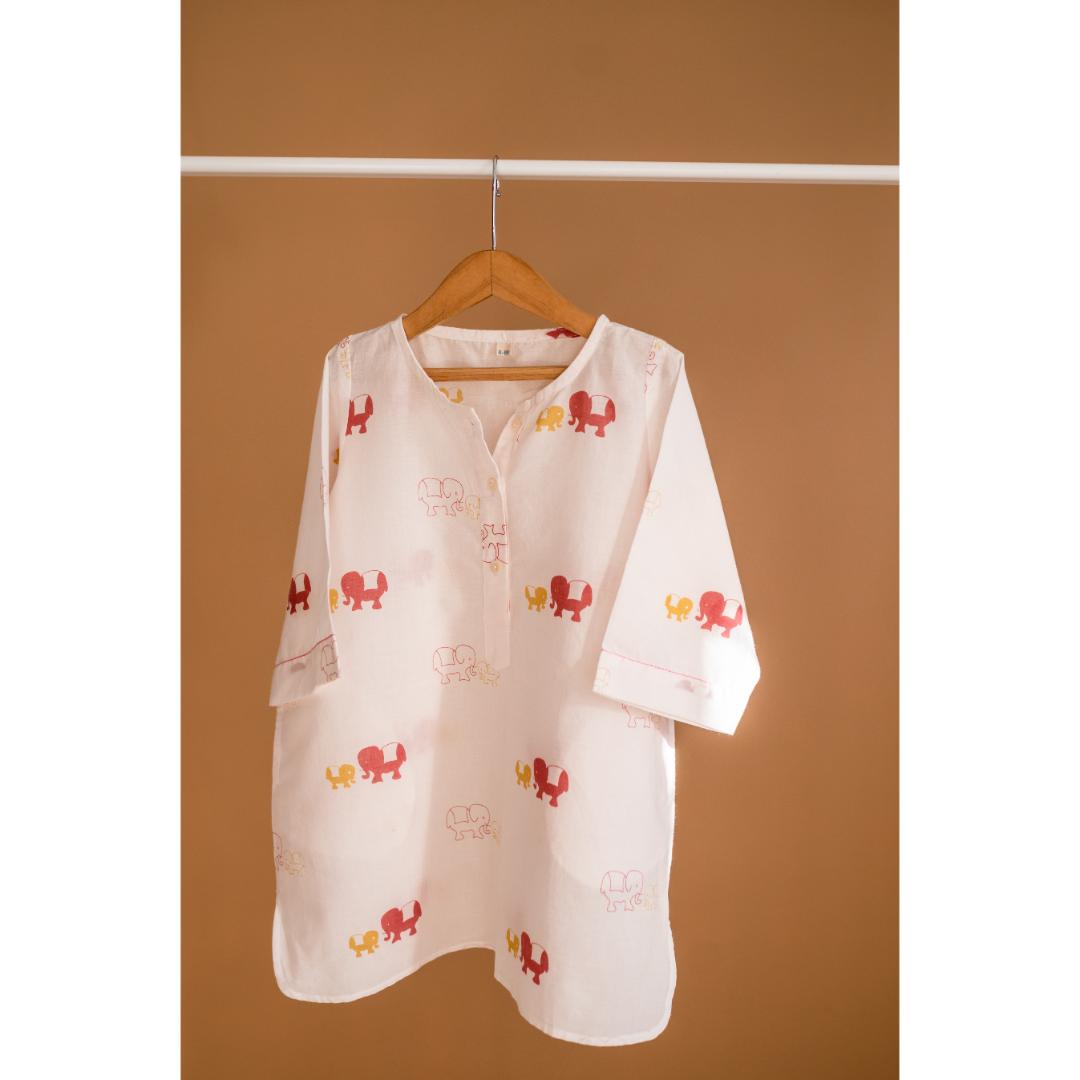 Loungewear, Women - Kurta - Elle Pink