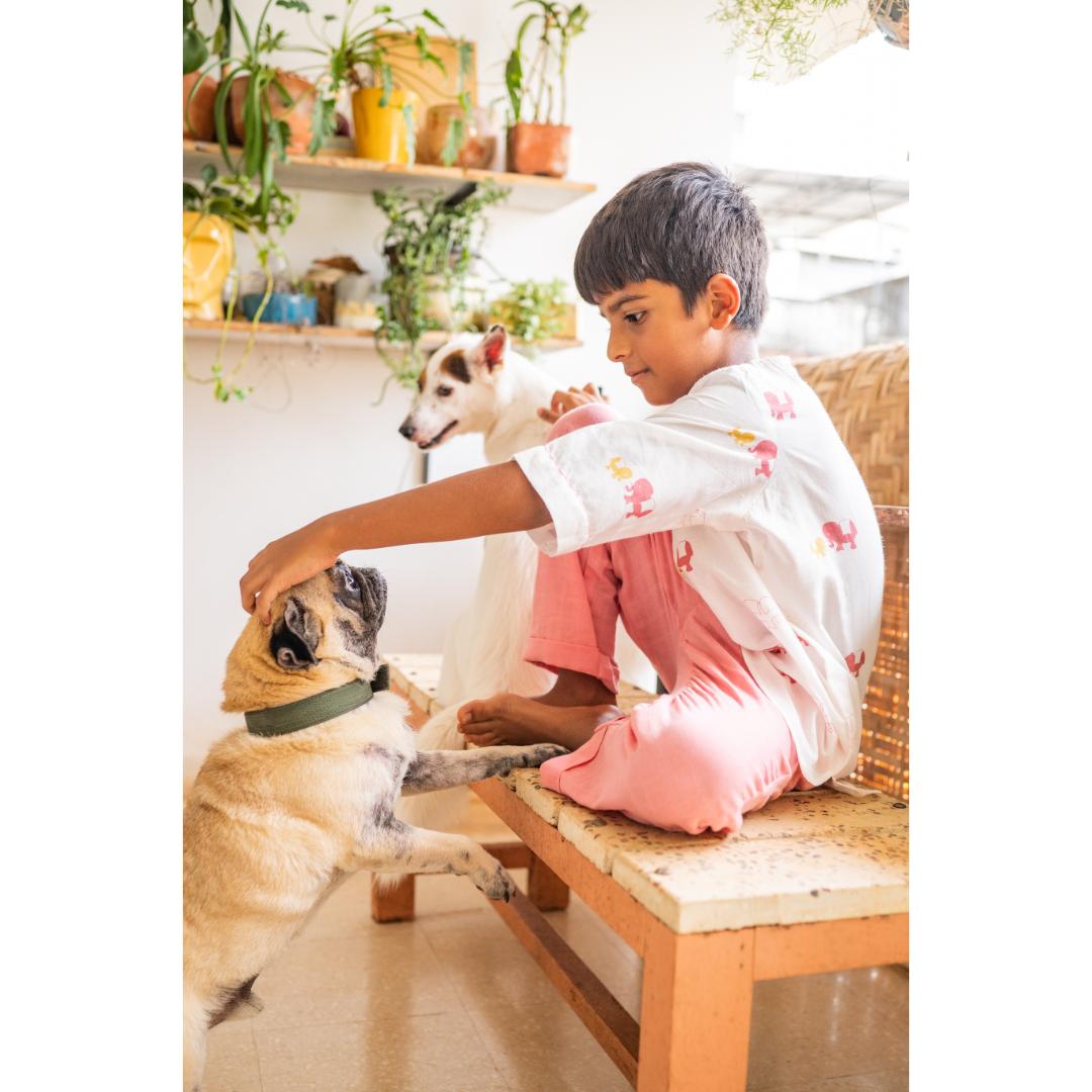 Kids, Kurta - Elle Pink