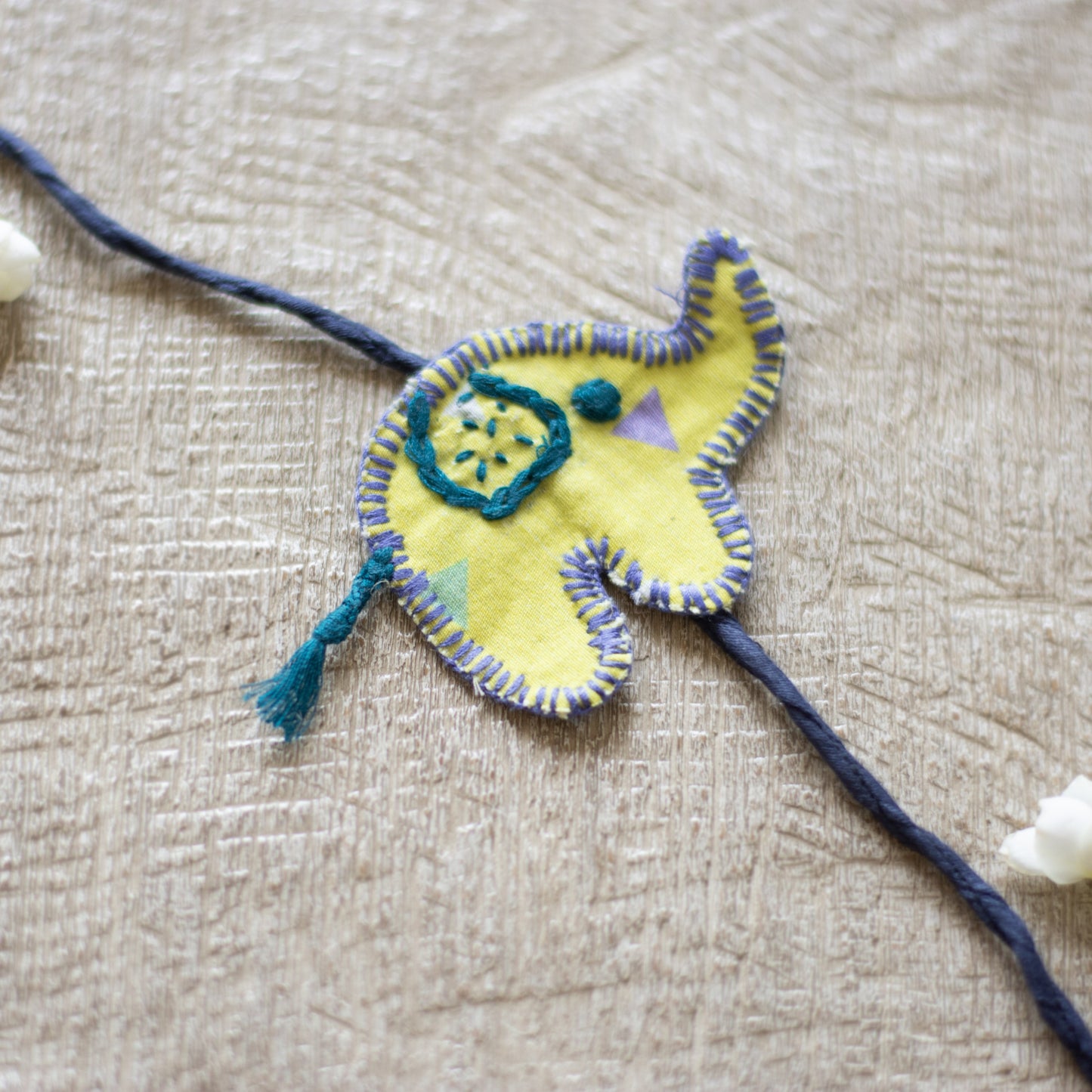 Upcycled Elephant Kids Rakhi