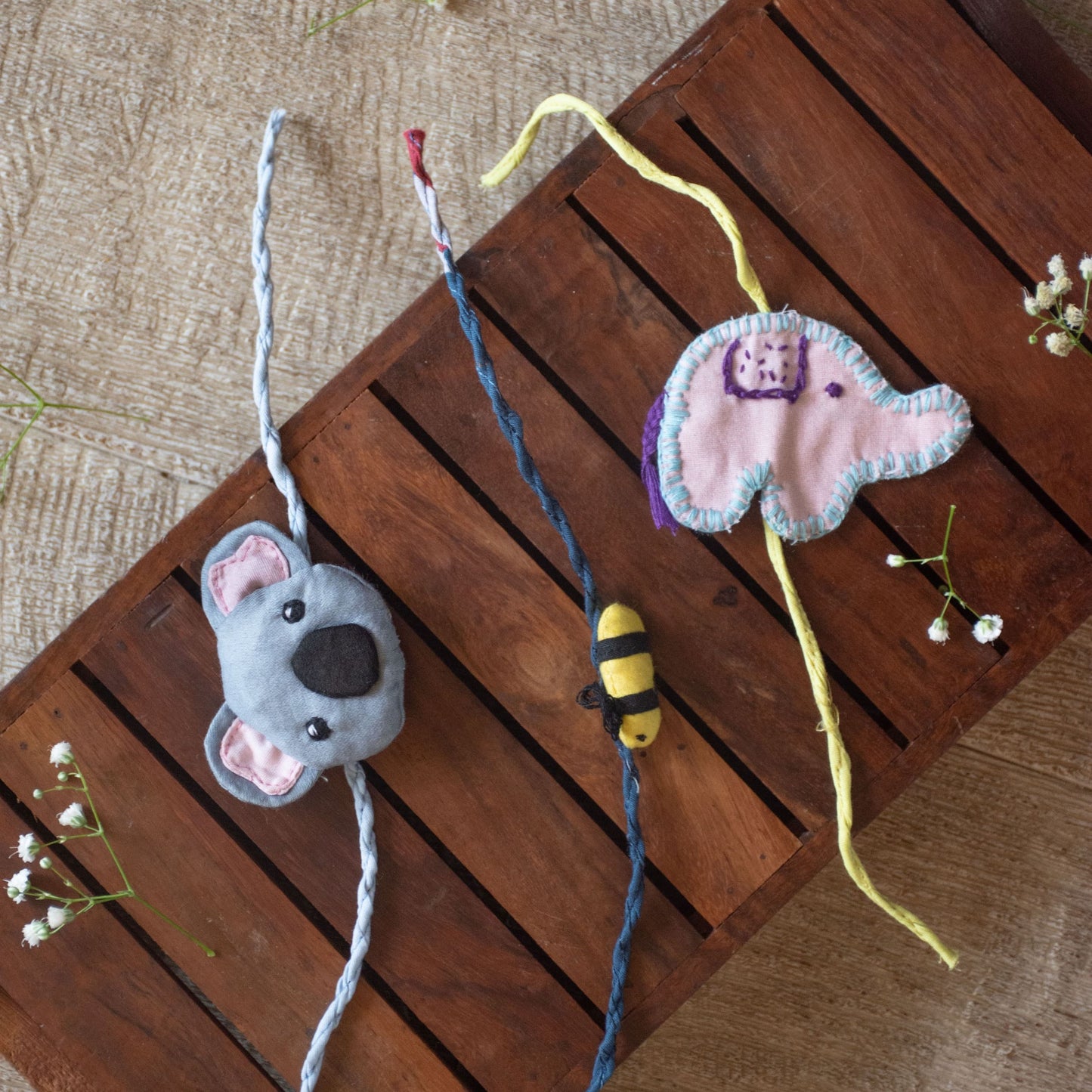 Upcycled Elephant Kids Rakhi