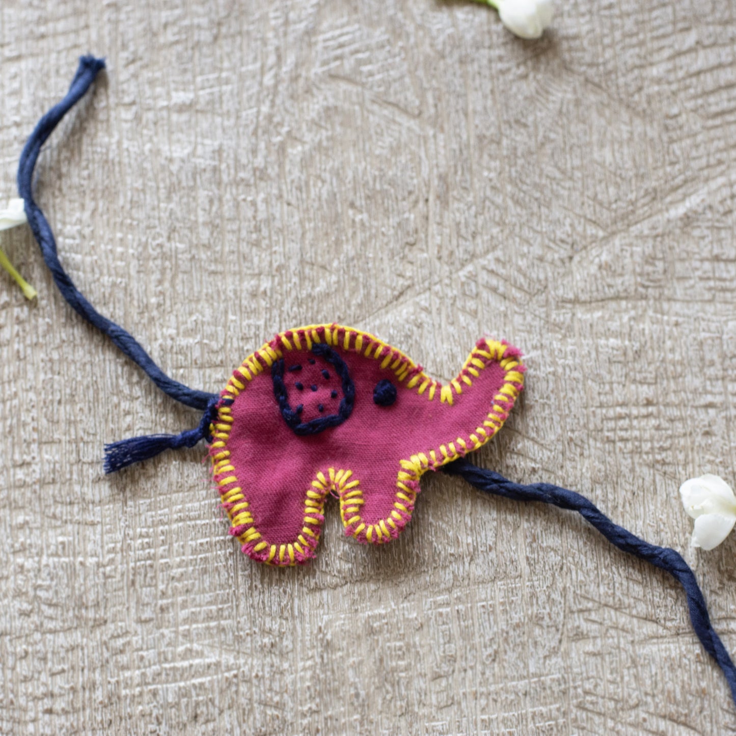 Upcycled Elephant Kids Rakhi