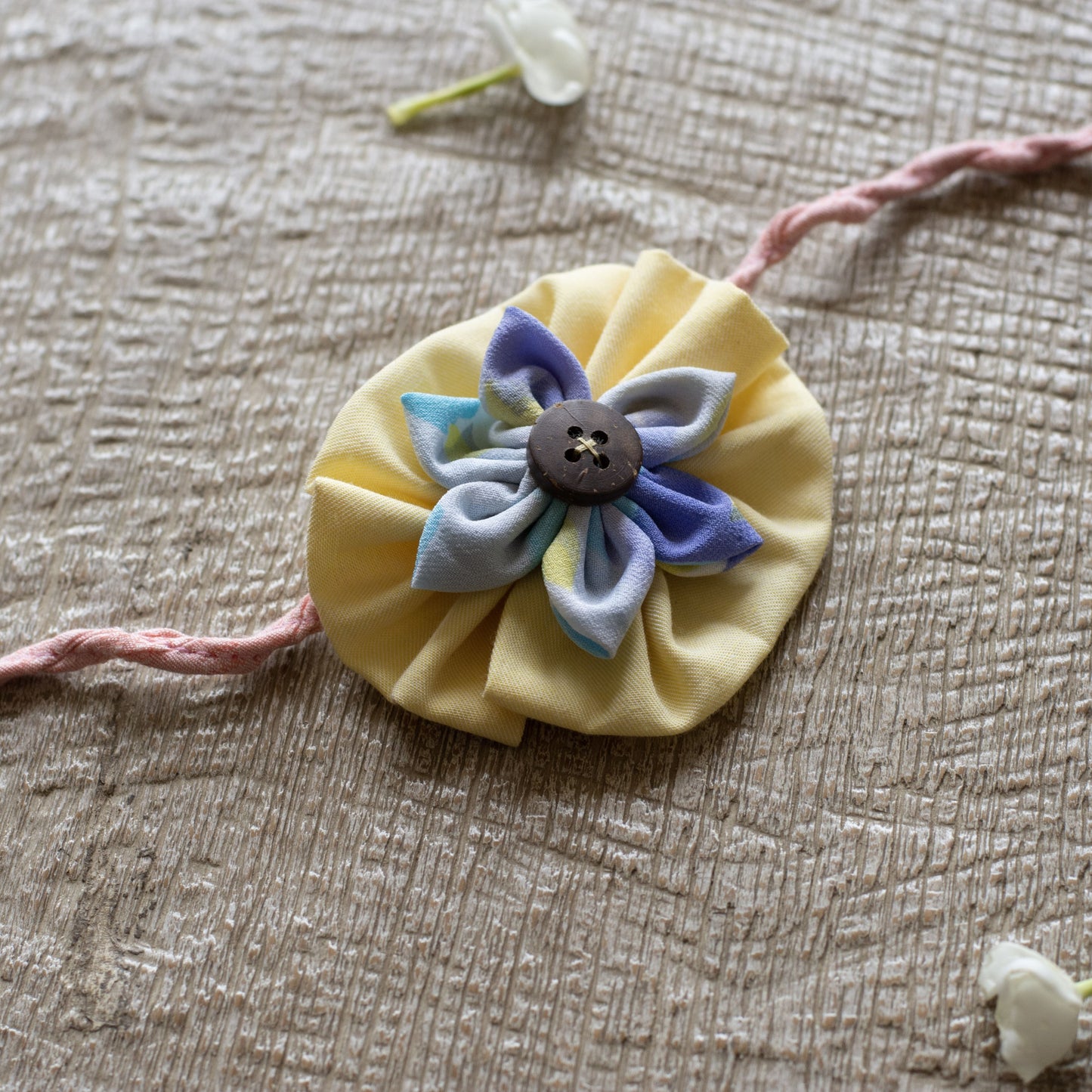 Upcycled Flower Adult Rakhi