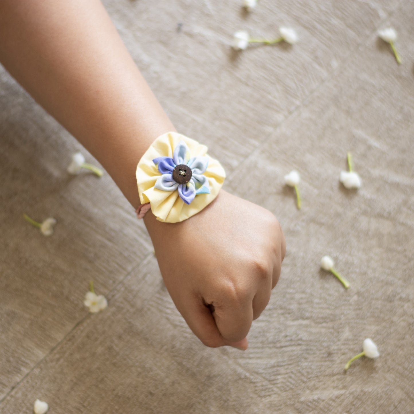 Upcycled Flower Adult Rakhi