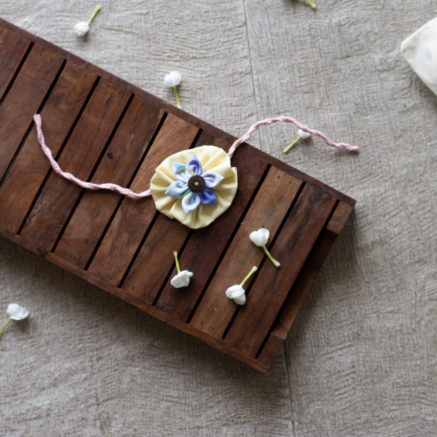 Upcycled Flower Adult Rakhi