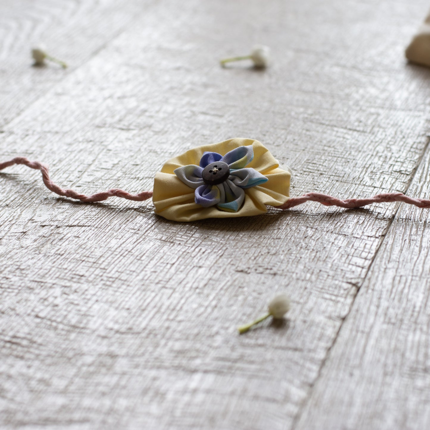 Upcycled Flower Adult Rakhi