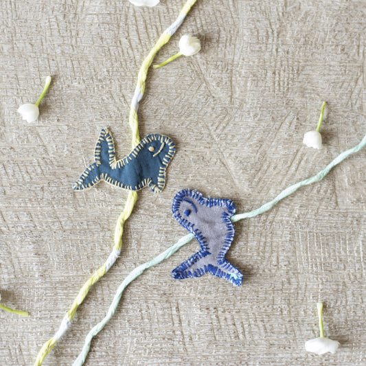 Upcycled Whale Kids Rakhi