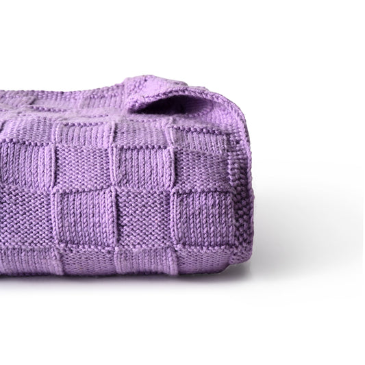 Merino Wool Blanket - Purple