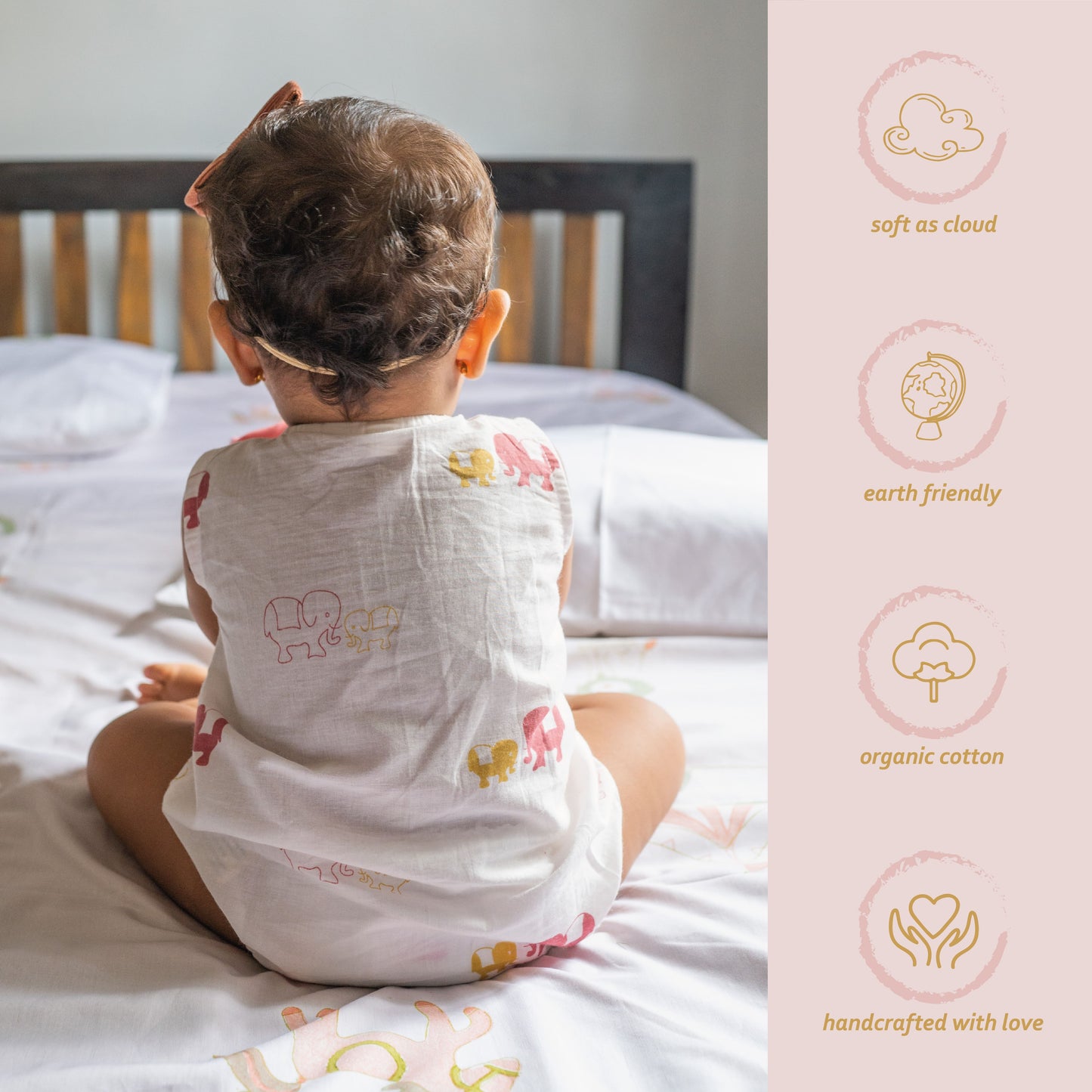 Rompers, Infant - Elle Pink