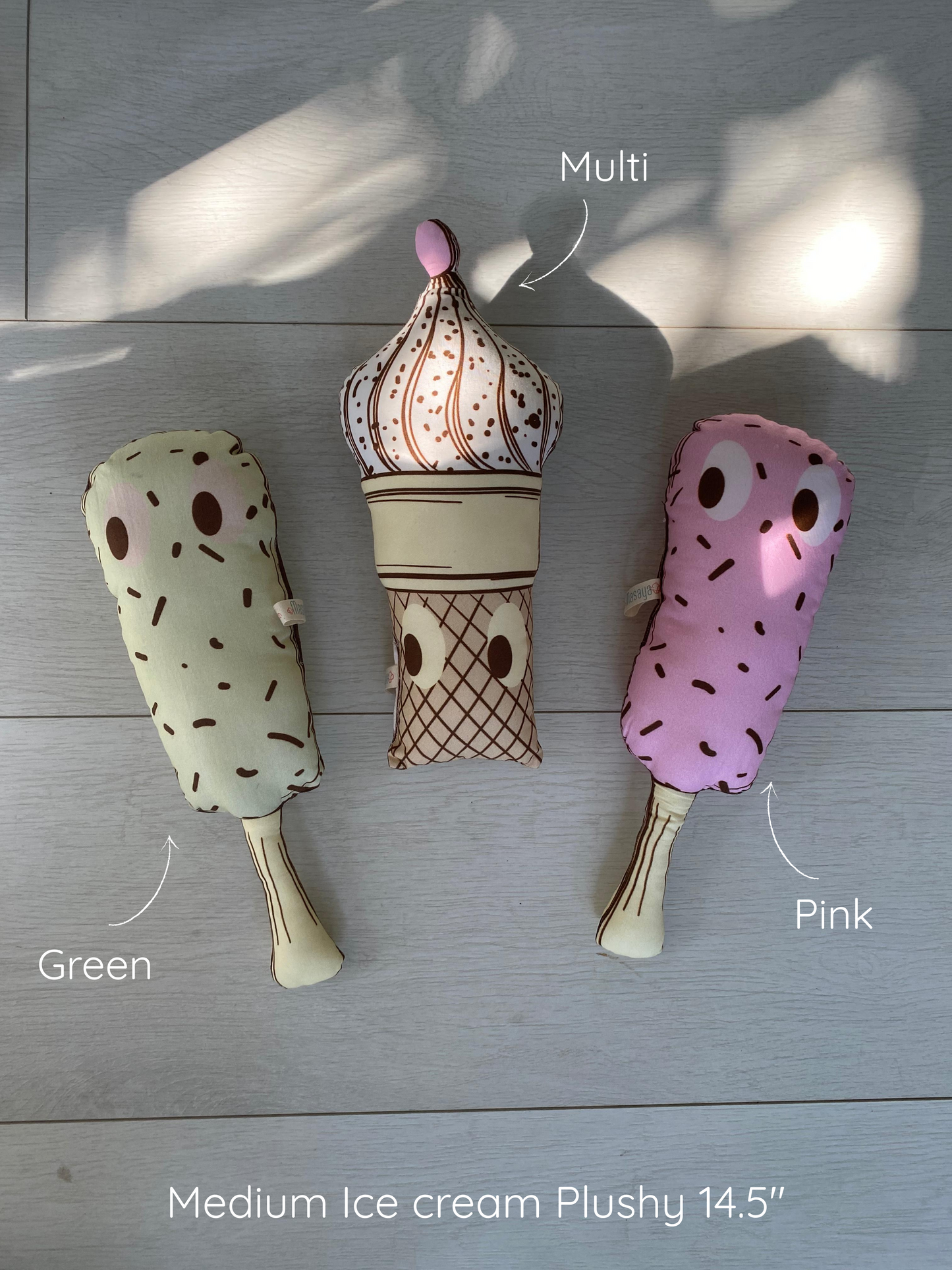 Shape Cushions - Ice Cream - Green