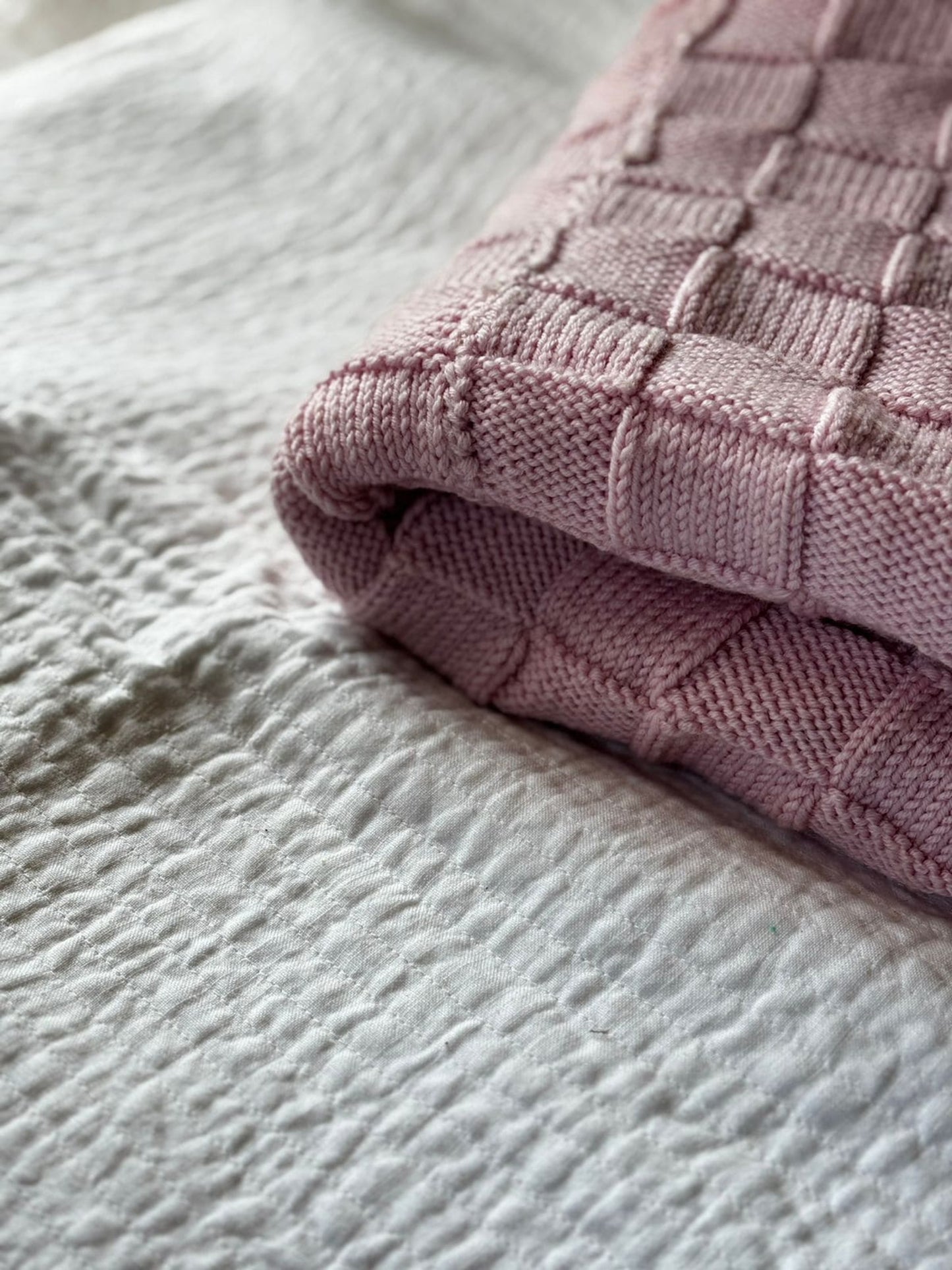 Merino Wool Blanket - Pink