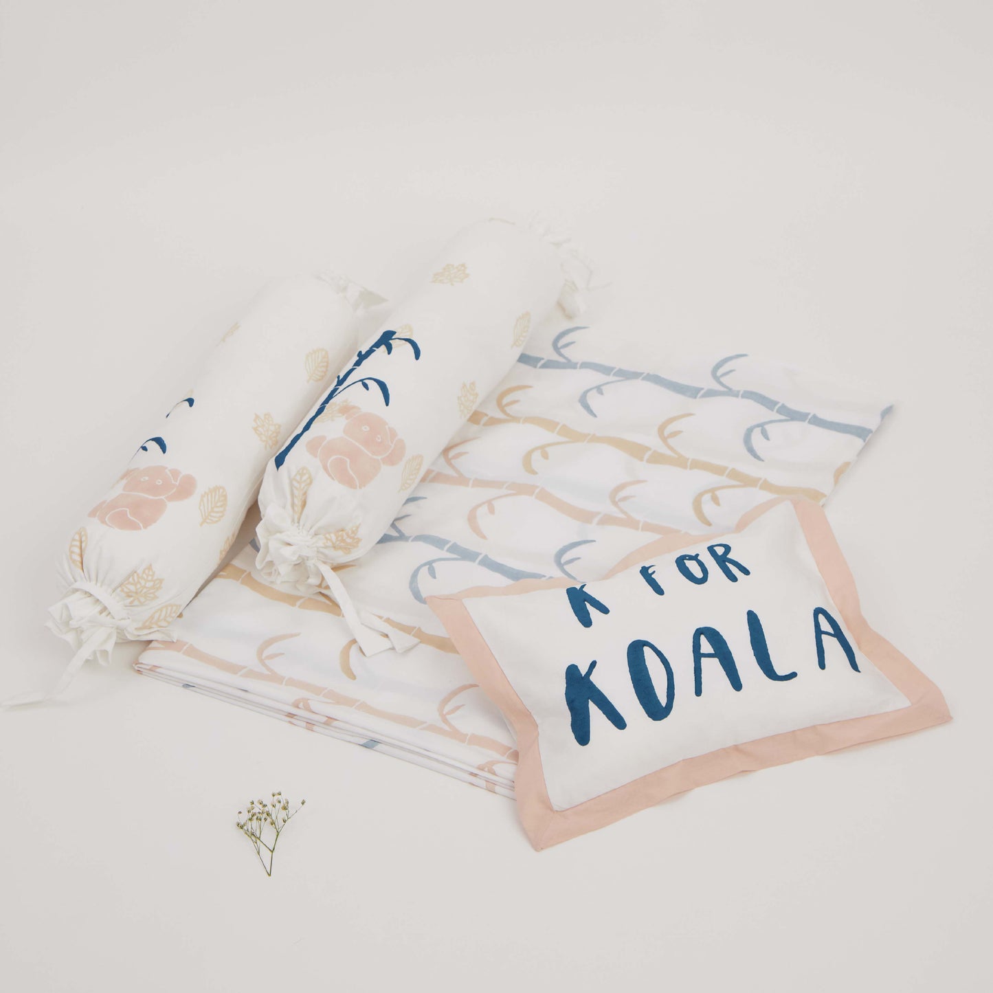 Imperfect Cot Bedding Set - K For Koala - Beige