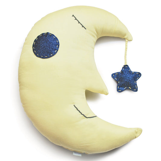 Shape Cushions- Sleepy the Moon - Yellow