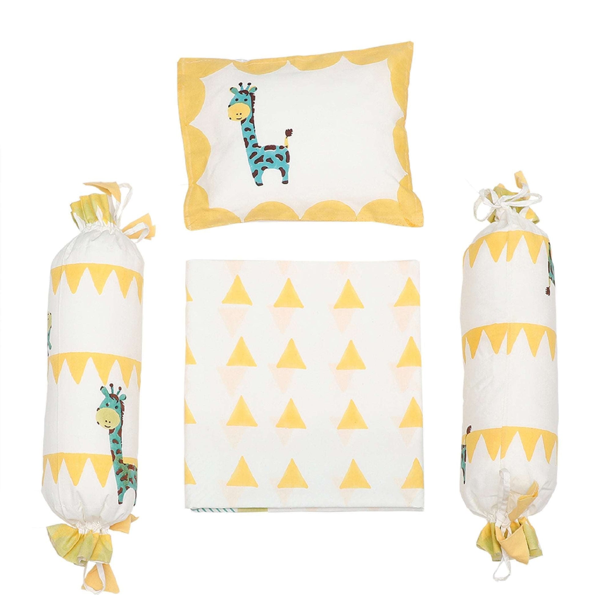 Cot Bedding Set- My Best Friend the Giraffe - Yellow