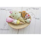 Shape Cushions - Ice Cream - Green