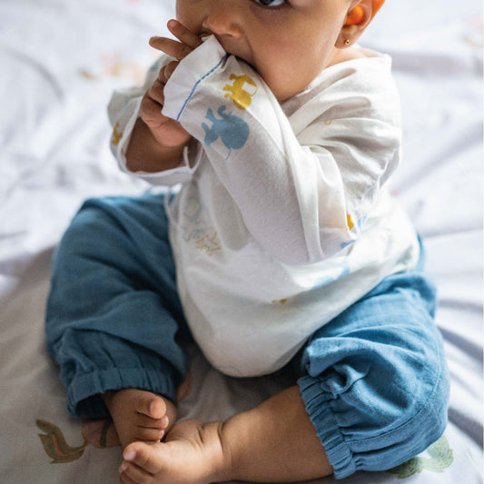 Linen Pant, Infant -   Elle Blue