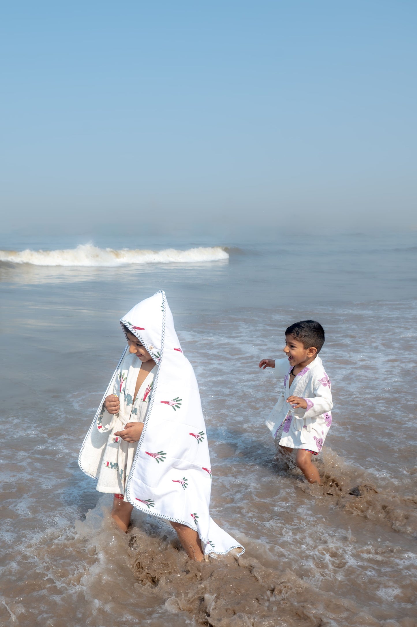 Baby Hooded Towel | Pure Cotton Terry - Elle | Green