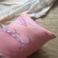 Bolster Name Pillow, Embroidered  - Pink & Purple