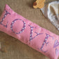 Bolster Name Pillow, Embroidered  - Pink & Purple