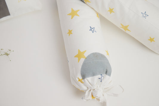 Cot Bolster Set - Shapes