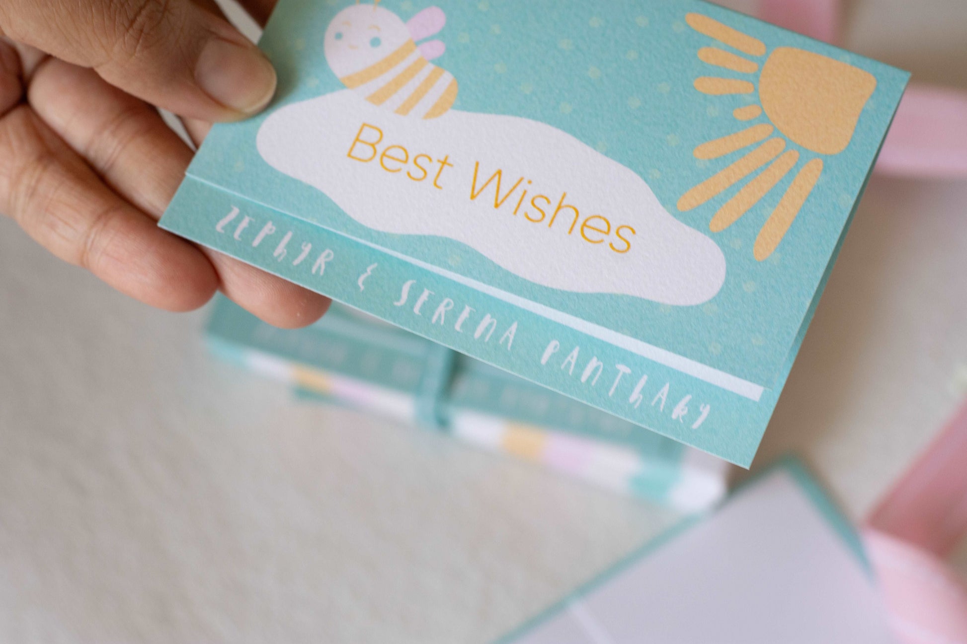 Foldable Gift Cards with Envelopes - Bee Yourself