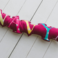 Bolster Letter Cut Out Name Pillow, Embroidered - Maroon