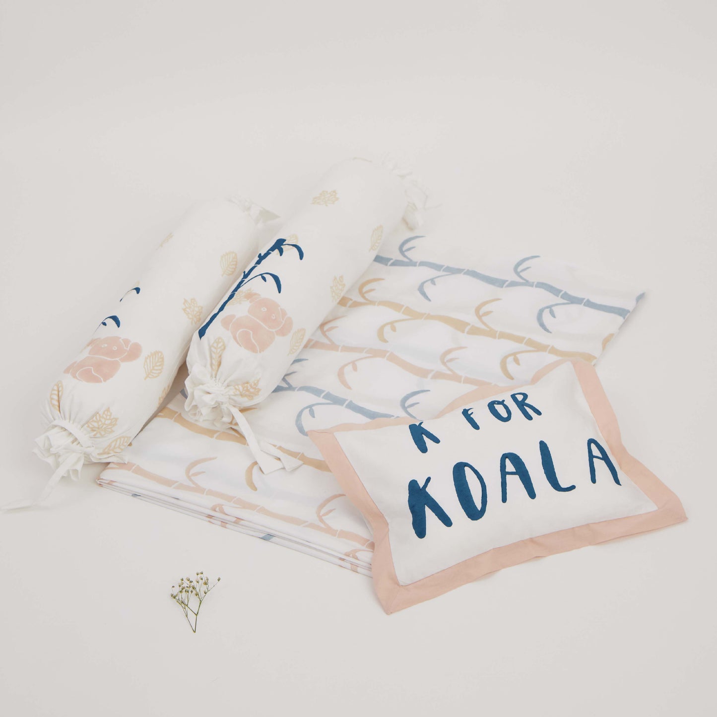 Cot Bedding Set- K For Koala-Beige